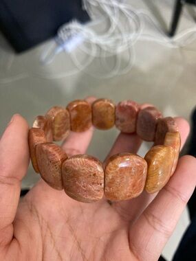 Handcrafted Orange Coral Bracelet - Women Jewelry